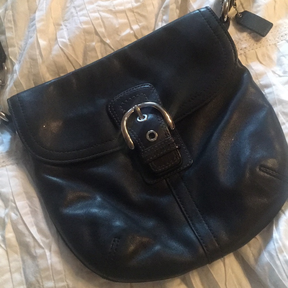 Genuine Leather Coach Crossbody Bag